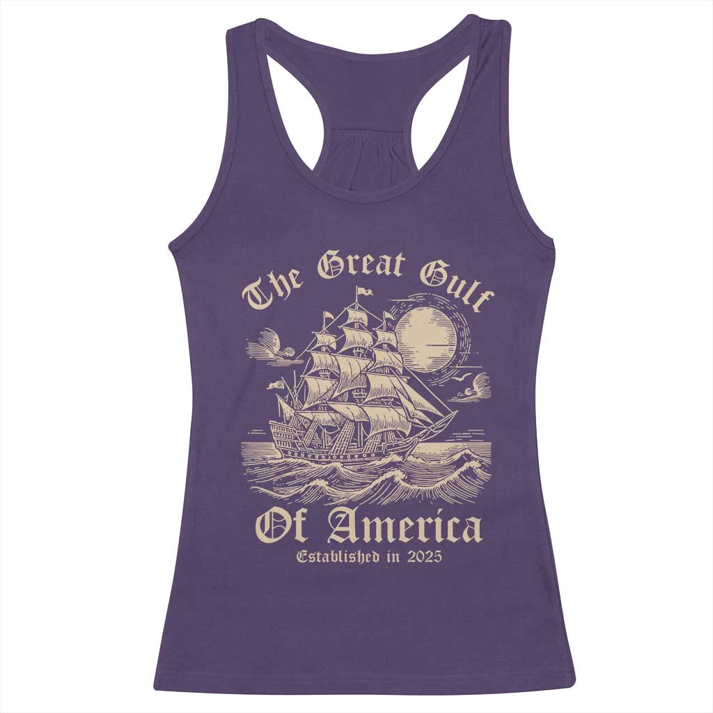The Great Gulf Of USA Racerback Tank Top Established in 2025 TS02 Purple Print Your Wear