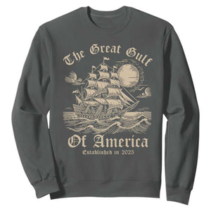 The Great Gulf Of USA Sweatshirt Established in 2025 TS02 Dark Heather Print Your Wear