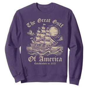 The Great Gulf Of USA Sweatshirt Established in 2025 TS02 Purple Print Your Wear