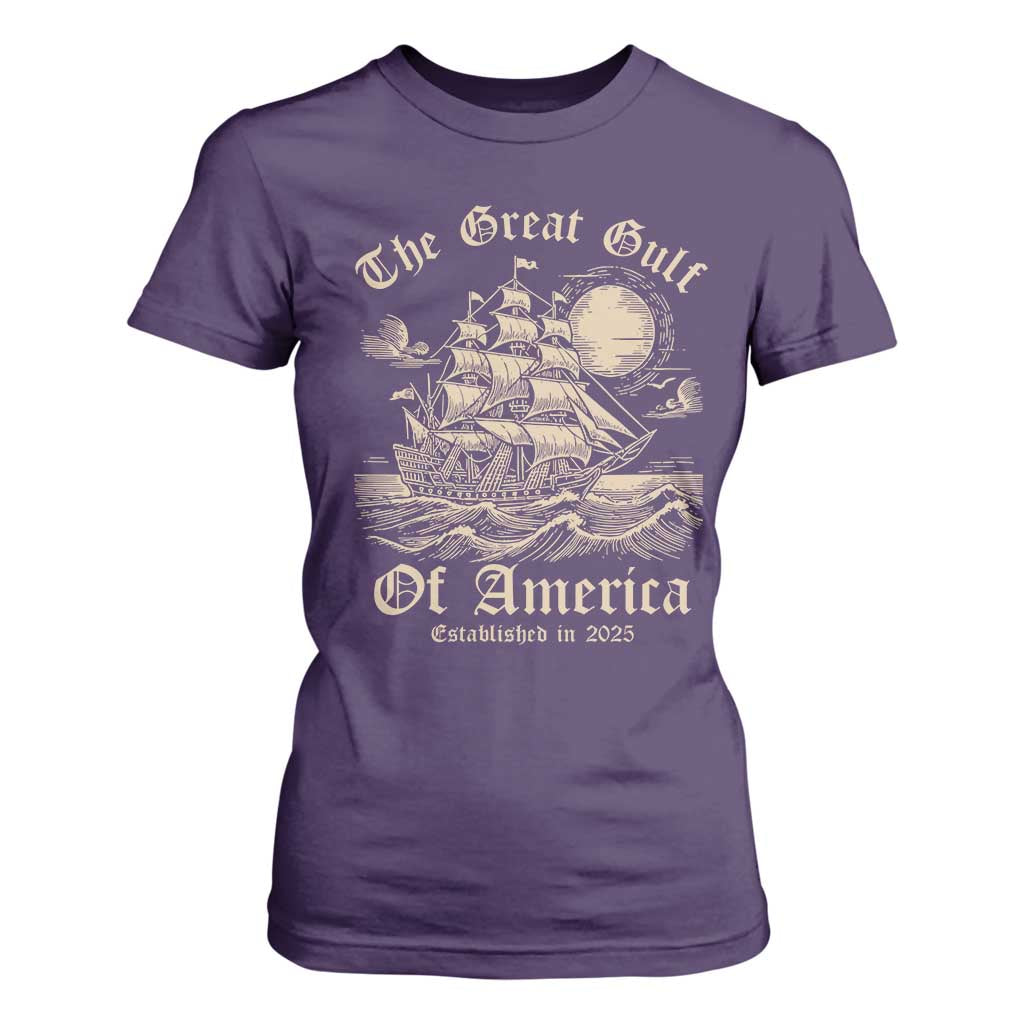 The Great Gulf Of USA T Shirt For Women Established in 2025 TS02 Purple Print Your Wear