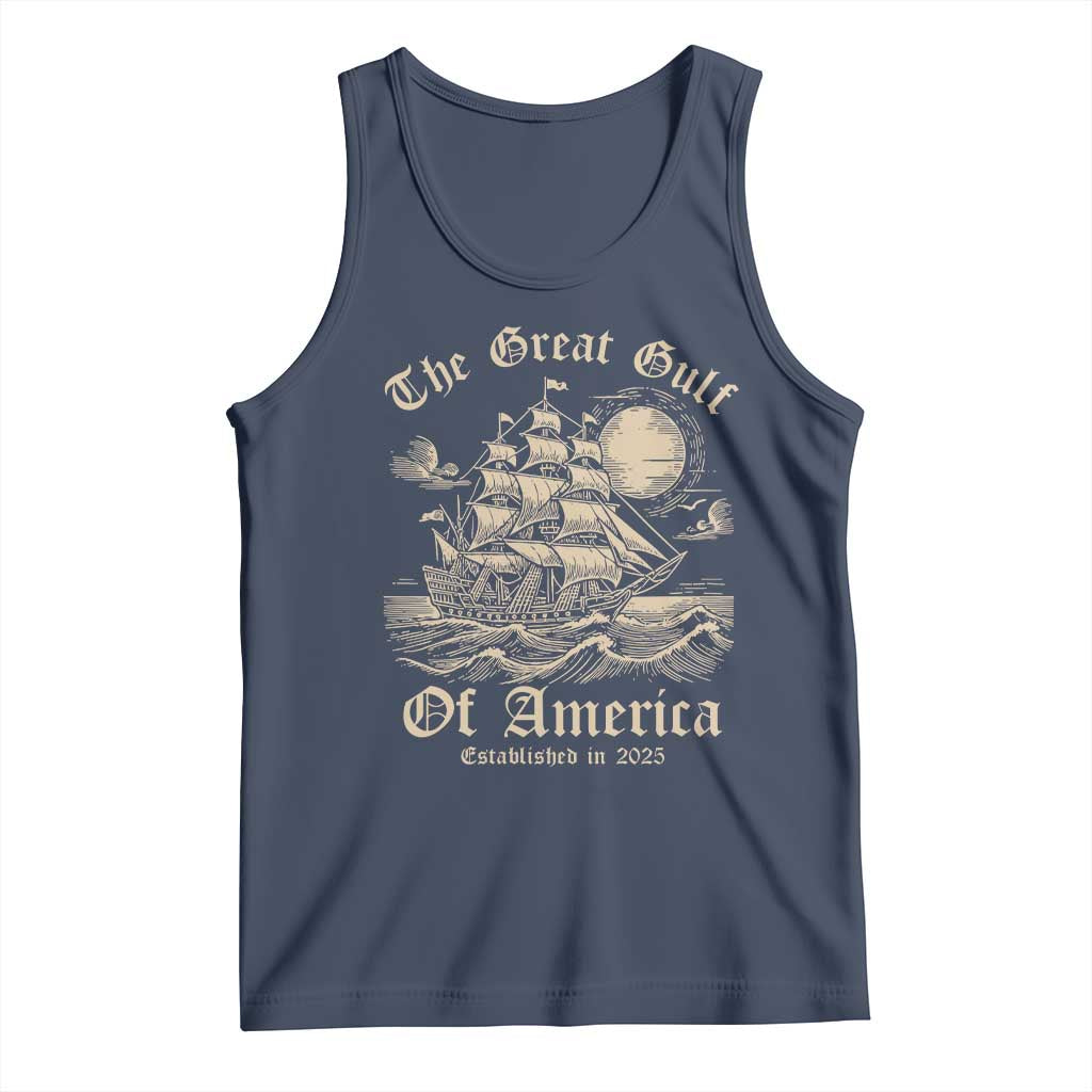 The Great Gulf Of USA Tank Top Established in 2025 TS02 Navy Print Your Wear