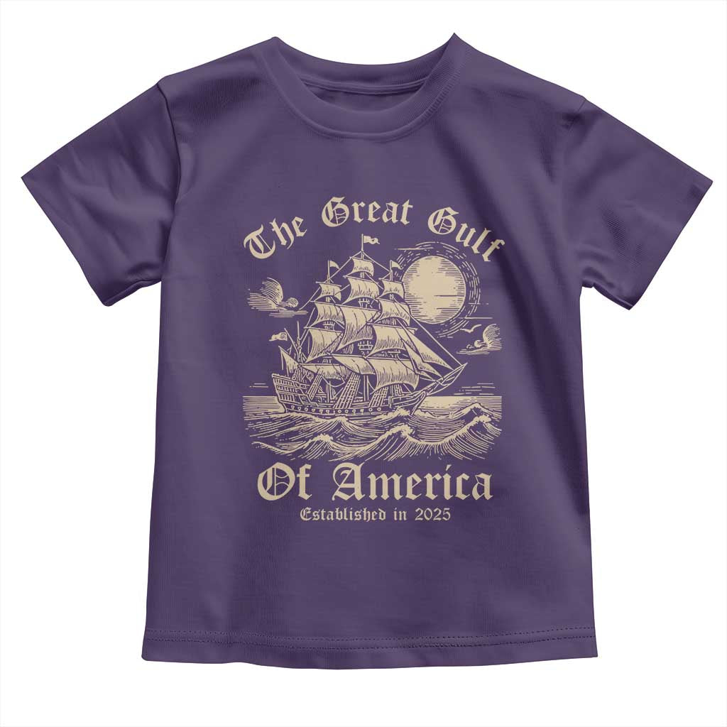 The Great Gulf Of USA Toddler T Shirt Established in 2025 TS02 Purple Print Your Wear