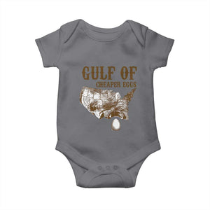 Gulf of Cheaper Eggs Baby Onesie Gulf of Mexico TS02 Charcoal Print Your Wear