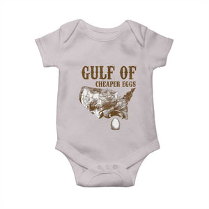 Gulf of Cheaper Eggs Baby Onesie Gulf of Mexico TS02 Ice Gray Print Your Wear