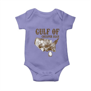 Gulf of Cheaper Eggs Baby Onesie Gulf of Mexico TS02 Violet Print Your Wear