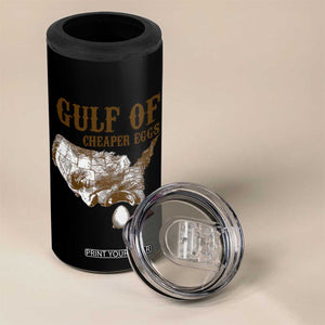 Gulf of Cheaper Eggs 4 in 1 Can Cooler Tumbler Gulf of Mexico TS02 Print Your Wear