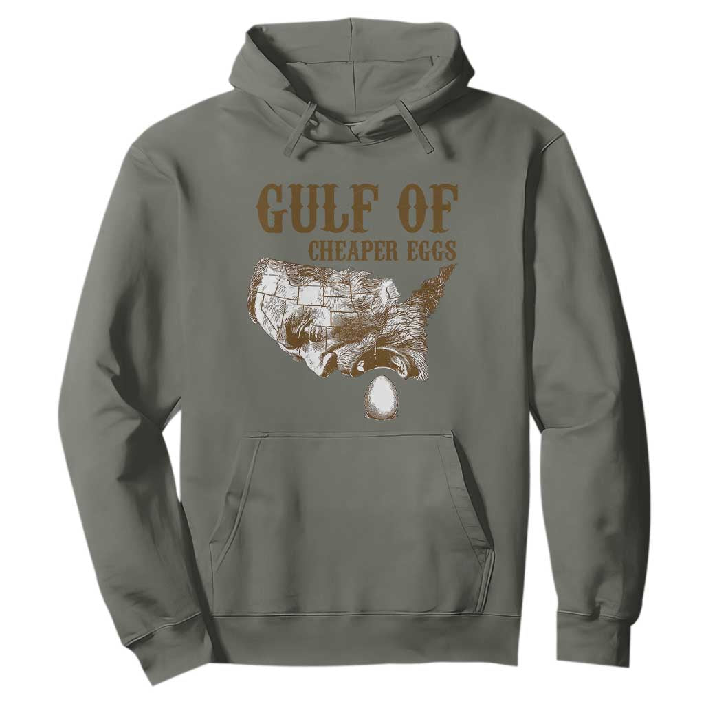 Gulf of Mexico Eggs Hoodie TS02 Military Green Print Your Wear
