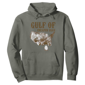 Gulf of Cheaper Eggs Hoodie Gulf of Mexico TS02 Military Green Print Your Wear