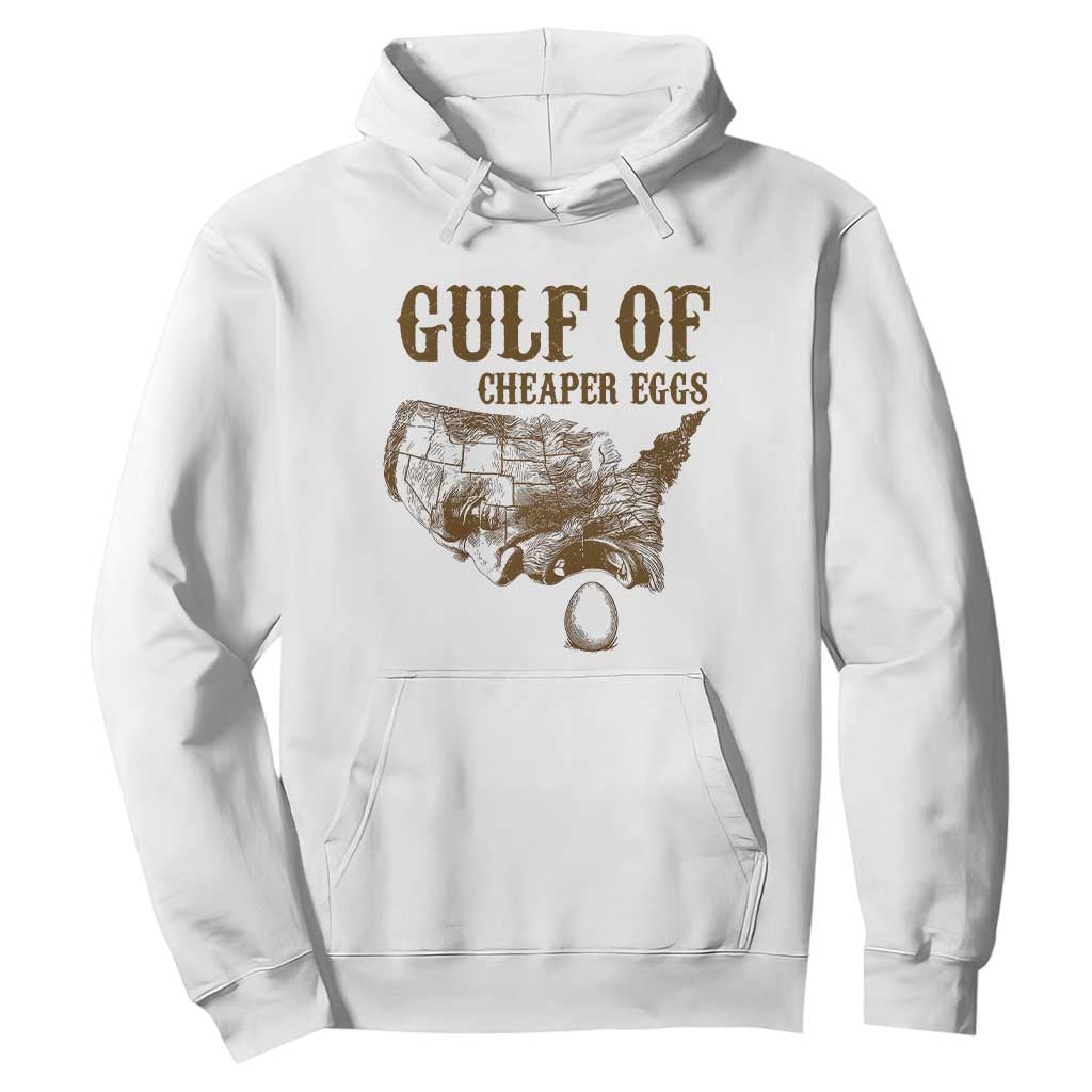 Gulf of Cheaper Eggs Hoodie Gulf of Mexico TS02 White Print Your Wear