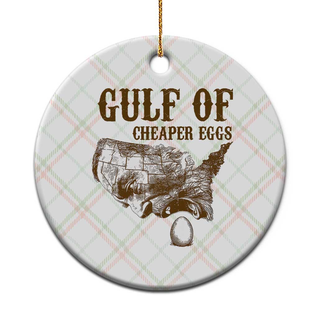 Gulf of Cheaper Eggs Ceramic Ornament Gulf of Mexico TS02 1pc Christmas Plaid Print Your Wear