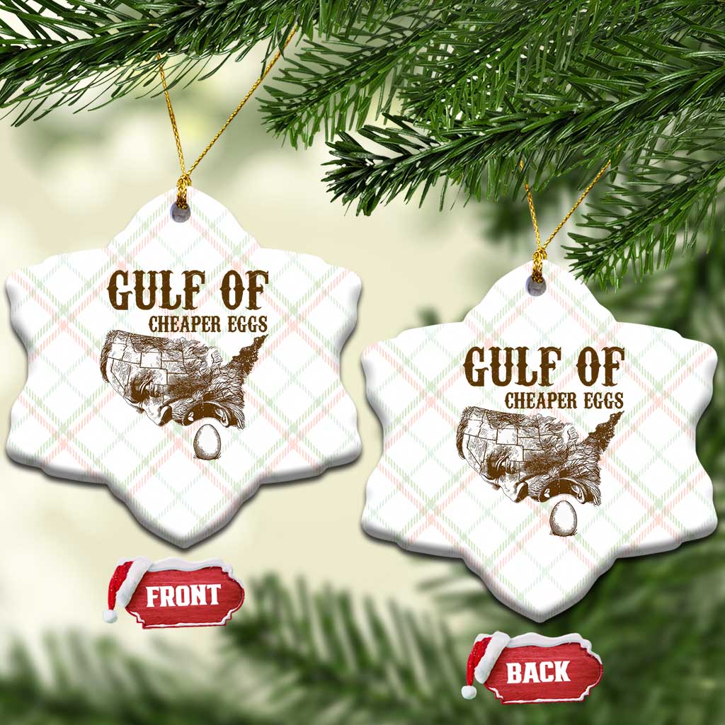 Gulf of Cheaper Eggs Ceramic Ornament Gulf of Mexico TS02 Print Your Wear