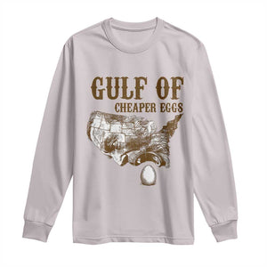 Gulf of Mexico Eggs Long Sleeve Shirt TS02 S Ice Gray Print Your Wear