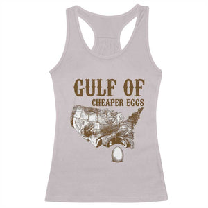 Gulf of Cheaper Eggs Racerback Tank Top Gulf of Mexico TS02 Ice Gray Print Your Wear