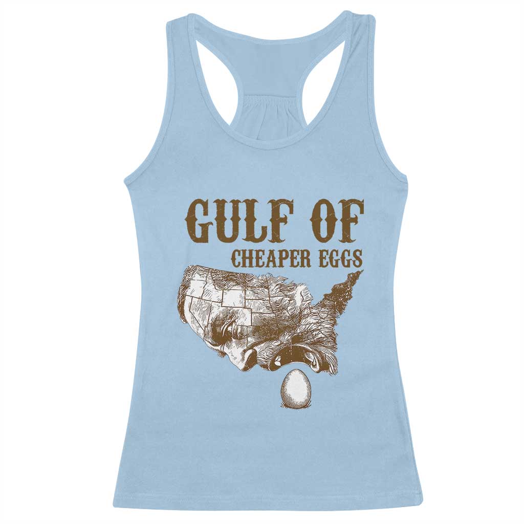 Gulf of Mexico Eggs Racerback Tank Top TS02 Light Blue Print Your Wear