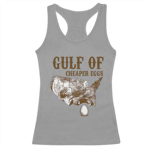 Gulf of Cheaper Eggs Racerback Tank Top Gulf of Mexico TS02 Sport Gray Print Your Wear