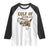 Gulf of Cheaper Eggs Raglan Shirt Gulf of Mexico TS02 White Black Print Your Wear