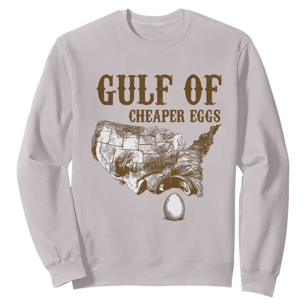 Gulf of Cheaper Eggs Sweatshirt Gulf of Mexico TS02 Ice Gray Print Your Wear