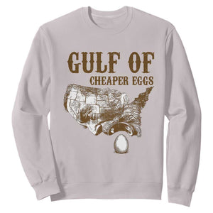 Gulf of Cheaper Eggs Sweatshirt Gulf of Mexico TS02 Ice Gray Print Your Wear