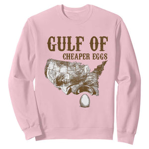 Gulf of Cheaper Eggs Sweatshirt Gulf of Mexico TS02 Light Pink Print Your Wear