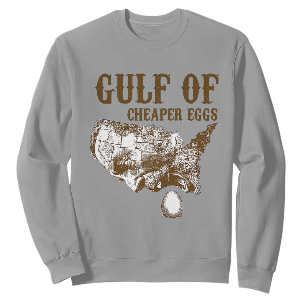 Gulf of Cheaper Eggs Sweatshirt Gulf of Mexico TS02 Sport Gray Print Your Wear