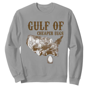 Gulf of Cheaper Eggs Sweatshirt Gulf of Mexico TS02 Sport Gray Print Your Wear