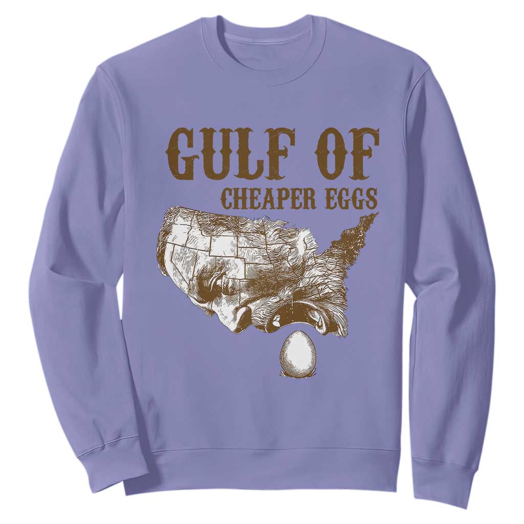 Gulf of Cheaper Eggs Sweatshirt Gulf of Mexico TS02 Violet Print Your Wear