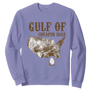 Gulf of Cheaper Eggs Sweatshirt Gulf of Mexico TS02 Violet Print Your Wear