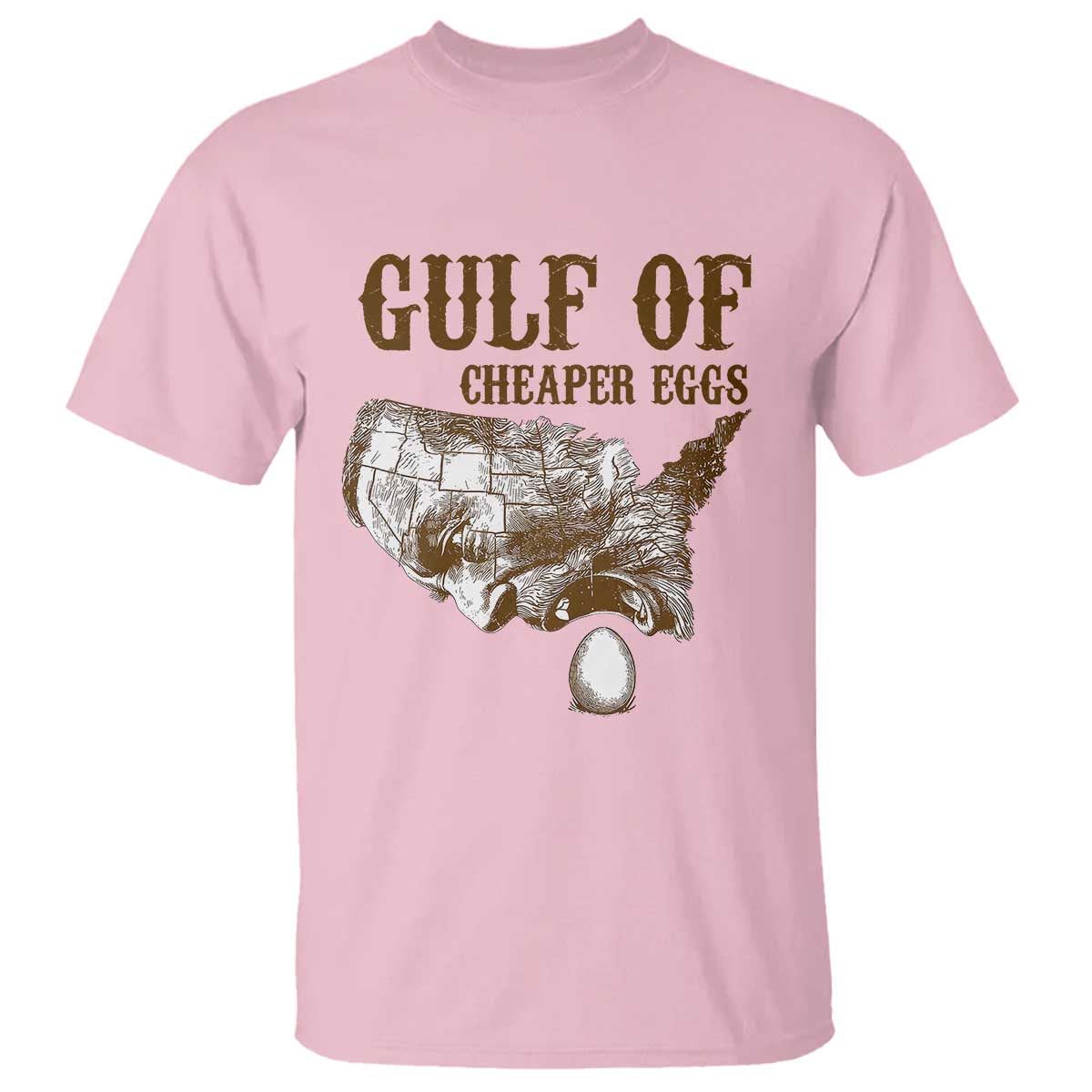Gulf of Mexico Eggs T Shirt TS02 Light Pink Print Your Wear