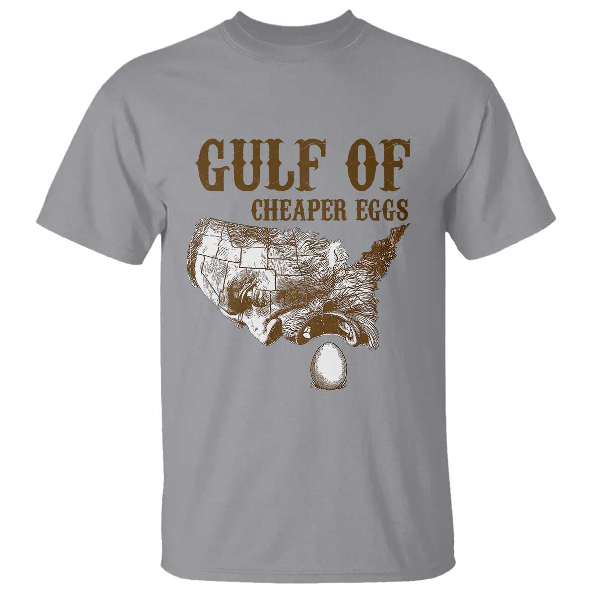 Gulf of Mexico Eggs T Shirt TS02 Sport Gray Print Your Wear