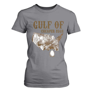 Gulf of Cheaper Eggs T Shirt For Women Gulf of Mexico TS02 Charcoal Print Your Wear