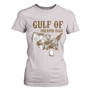 Gulf of Cheaper Eggs T Shirt For Women Gulf of Mexico TS02 Ice Gray Print Your Wear