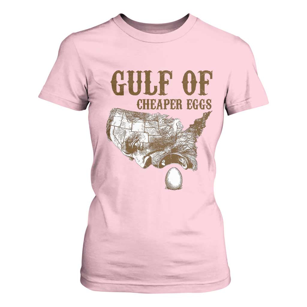 Gulf of Cheaper Eggs T Shirt For Women Gulf of Mexico TS02 Light Pink Print Your Wear