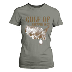 Gulf of Cheaper Eggs T Shirt For Women Gulf of Mexico TS02 Military Green Print Your Wear