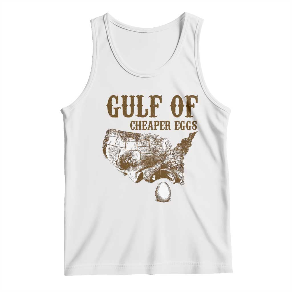 Gulf of Cheaper Eggs Tank Top Gulf of Mexico TS02 White Print Your Wear