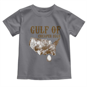 Gulf of Cheaper Eggs Toddler T Shirt Gulf of Mexico TS02 Charcoal Print Your Wear