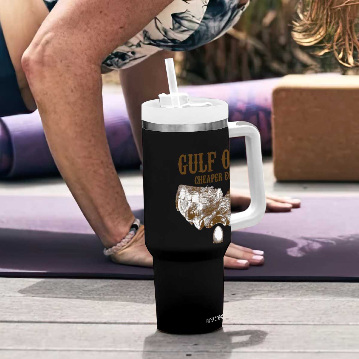 Gulf of Mexico Eggs Tumbler With Handle TS02 Print Your Wear
