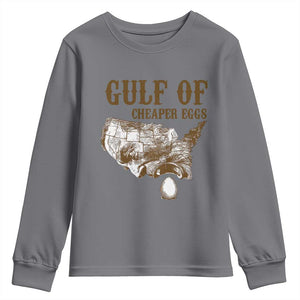 Gulf of Cheaper Eggs Youth Sweatshirt Gulf of Mexico TS02 Charcoal Print Your Wear
