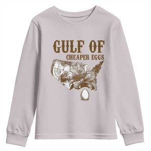 Gulf of Cheaper Eggs Youth Sweatshirt Gulf of Mexico TS02 Ice Gray Print Your Wear