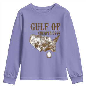 Gulf of Cheaper Eggs Youth Sweatshirt Gulf of Mexico TS02 Violet Print Your Wear