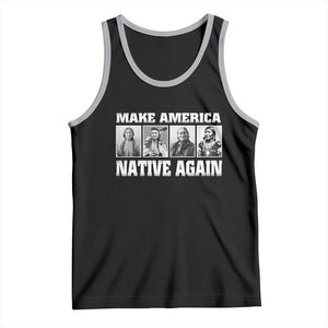 Make America Native Again Tank Top Native American Indians Indigenous TS02 Black Athletic Heather Print Your Wear