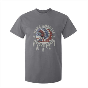 Make America Native Again T Shirt For Kid Indigenous Peoples Pride USA Flag TS02 Charcoal Print Your Wear