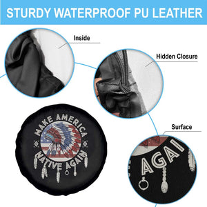 Make America Native Again Spare Tire Cover Indigenous Peoples Pride USA Flag TS02 Print Your Wear