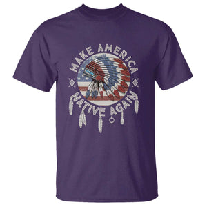 Make America Native Again T Shirt Indigenous Peoples Pride USA Flag TS02 Purple Print Your Wear