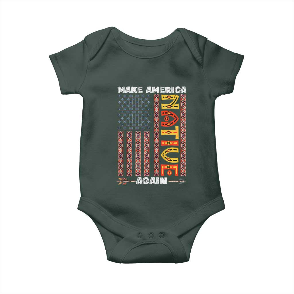 Make America Native Again Baby Onesie Indigenous Pride Cultural Heritage USA Flag TS02 Print Your Wear