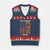 Make America Native Again V-Neck Knit Sweater Vest Indigenous Pride Cultural Heritage USA Flag TS02 Navy Red Print Your Wear