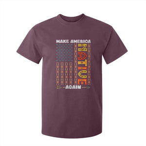 Make America Native Again T Shirt For Kid Indigenous Pride Cultural Heritage USA Flag TS02 Maroon Print Your Wear