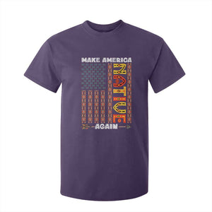 Make America Native Again T Shirt For Kid Indigenous Pride Cultural Heritage USA Flag TS02 Purple Print Your Wear