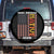 Make America Native Again Spare Tire Cover Indigenous Pride Cultural Heritage USA Flag TS02 No hole Black Print Your Wear