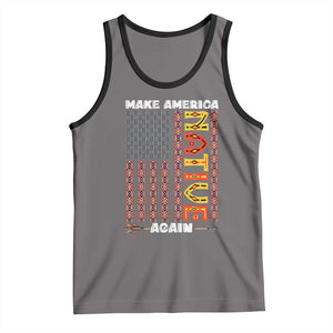 Make America Native Again Tank Top Indigenous Pride Cultural Heritage USA Flag TS02 Deep Heather Black Print Your Wear