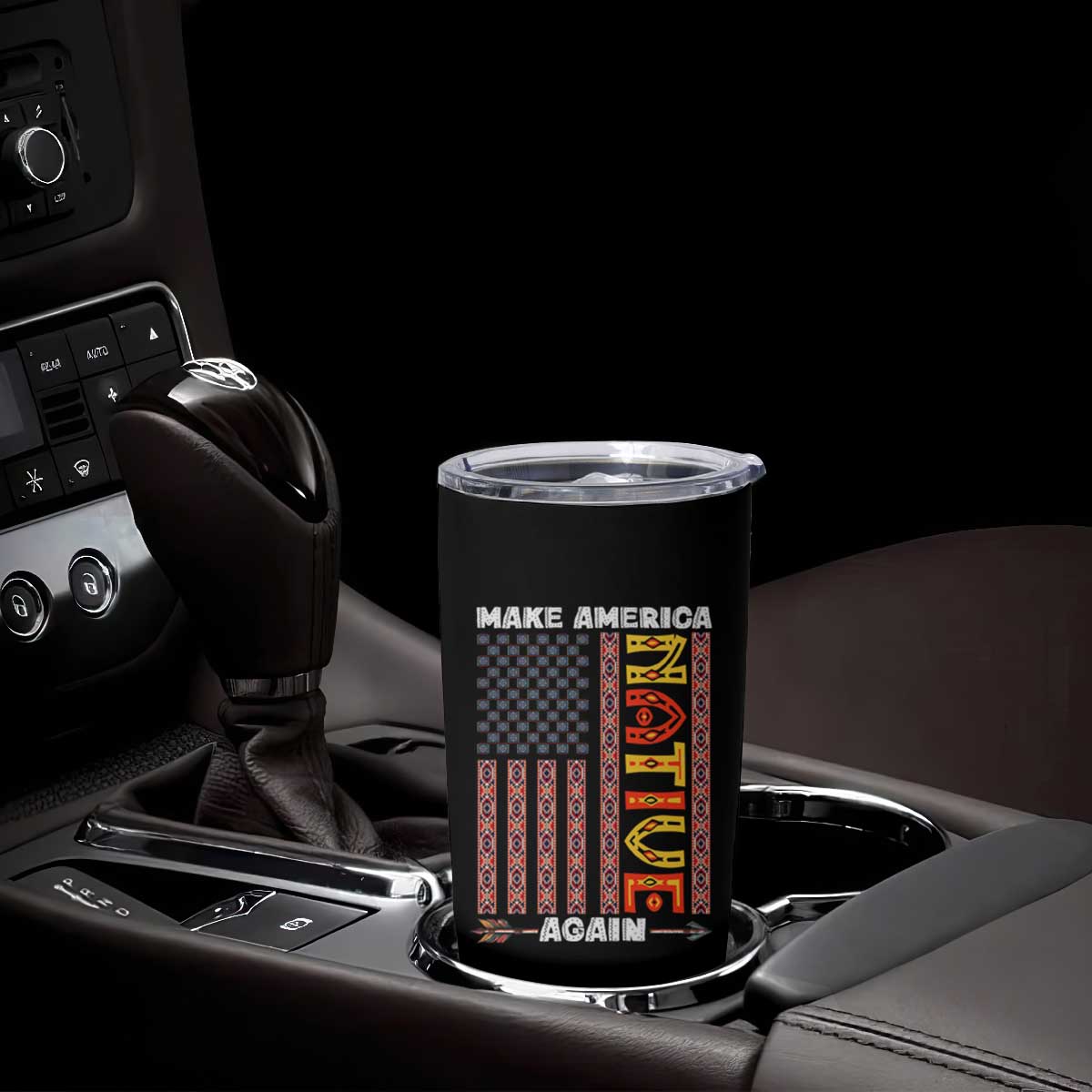 Make America Native Again Tumbler Cup Indigenous Pride Cultural Heritage USA Flag TS02 Print Your Wear